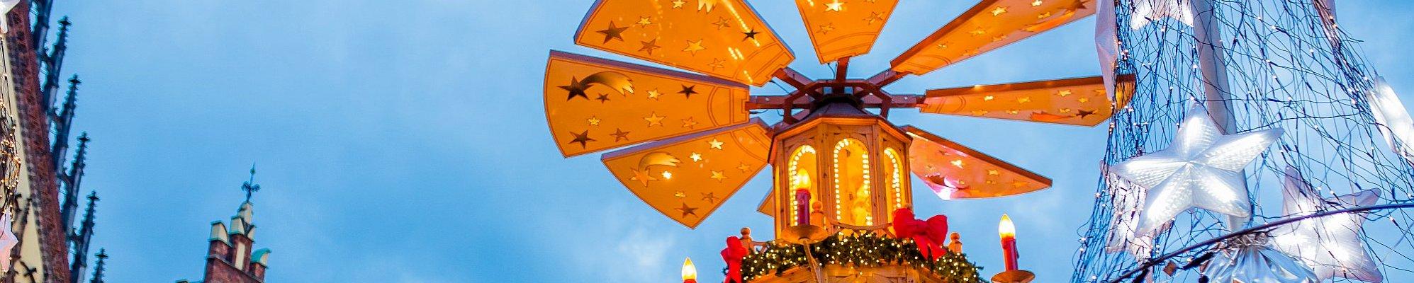 Pyramide auf dem Breslauer Weihnachtsmarkt